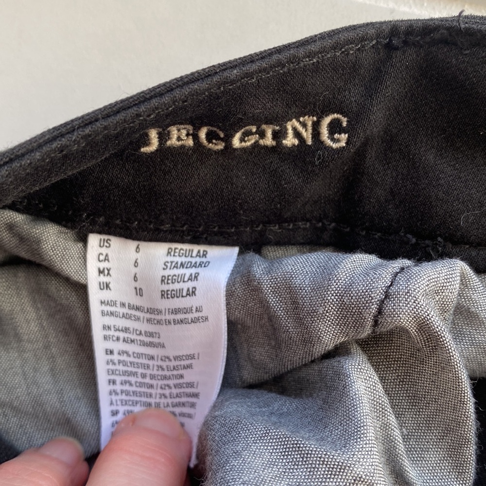 American Eagle Patched Super Stretch Jegging Black 6 - Picture 6 of 6